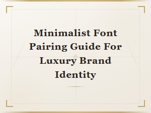 Minimalist Font Pairing Guide for Luxury Brand Identity